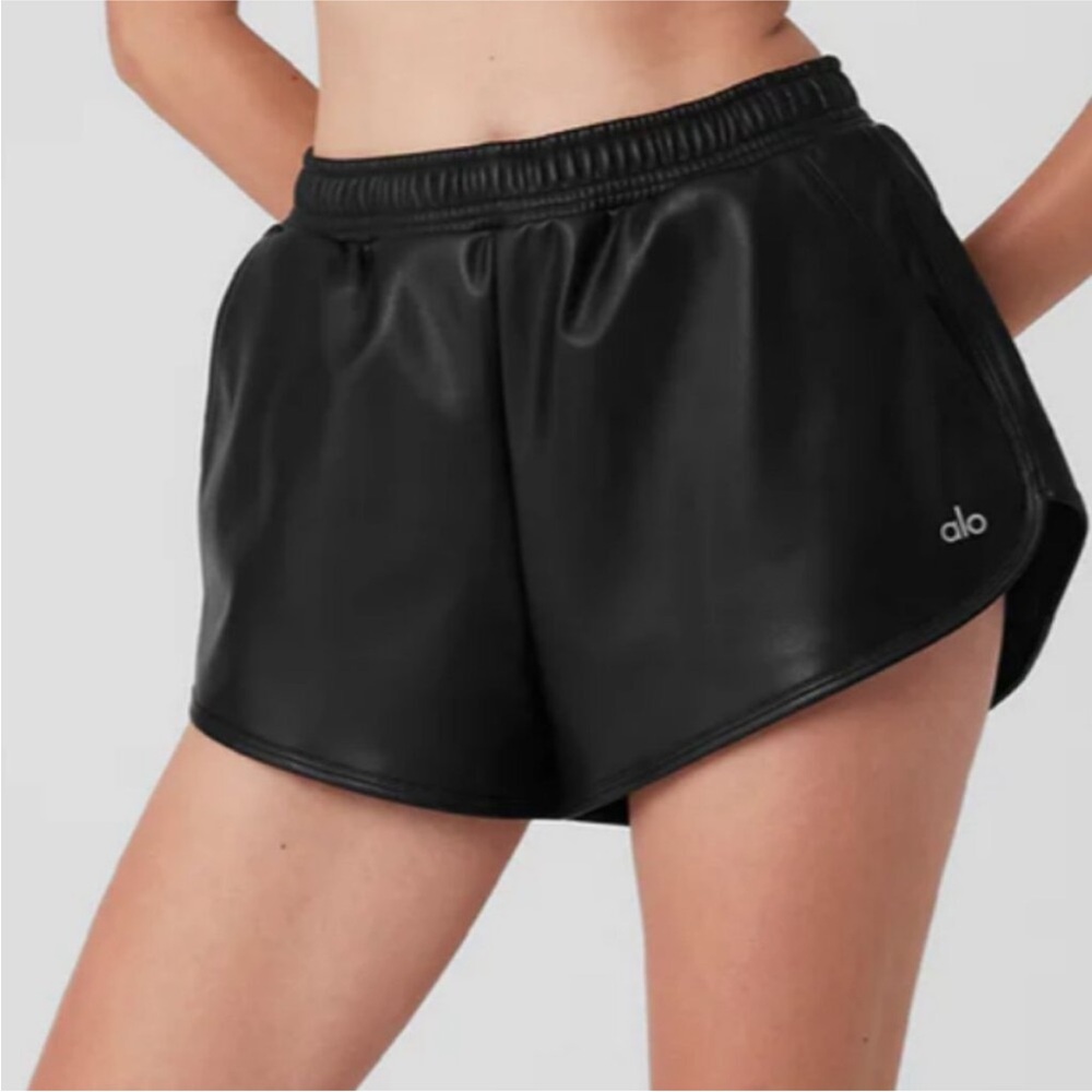 Alo leather shorts